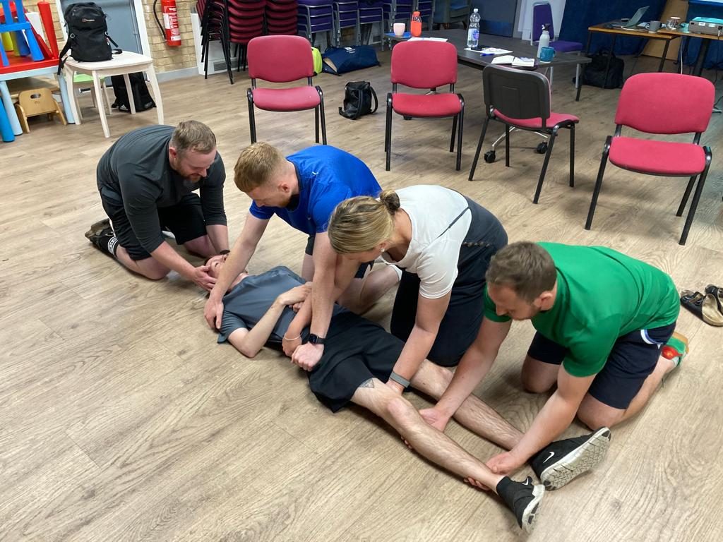 First aid training in progress in Sunderland
